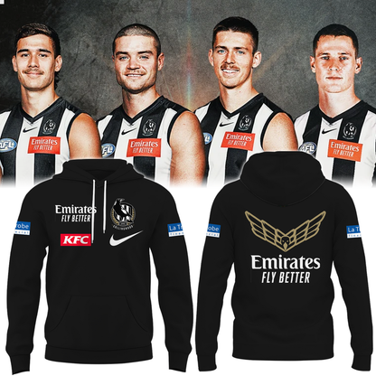 Collingwood Football Club TM AFL Season 2025 V1 Hoodie