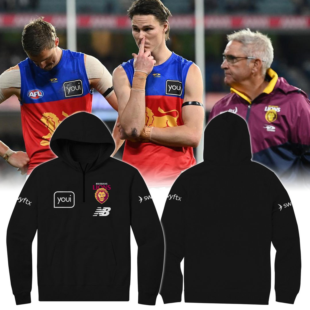 Brisbane Lions Football Club AFL Season 2025 V2 Quarter Zip Hoodie