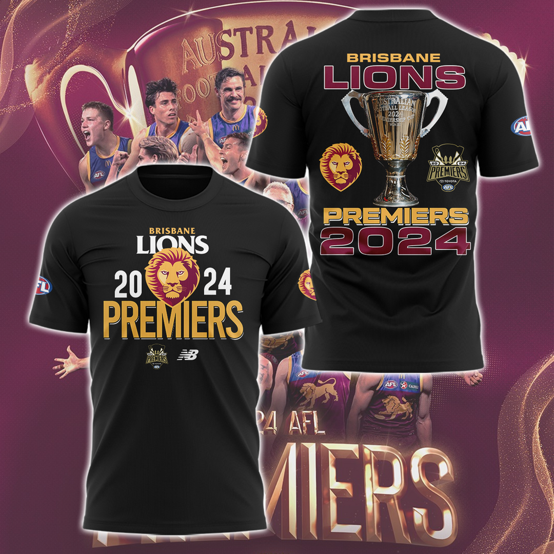 Brisbane Lions AFL Premiers 2024 Limited Edition V7 T-shirt