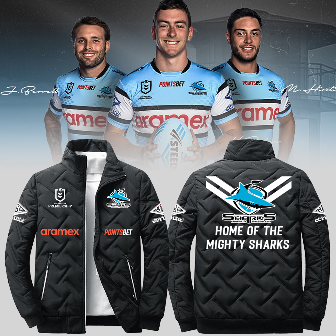 Cronulla Sharks NRL New Season V3 Puffer Jacket TM