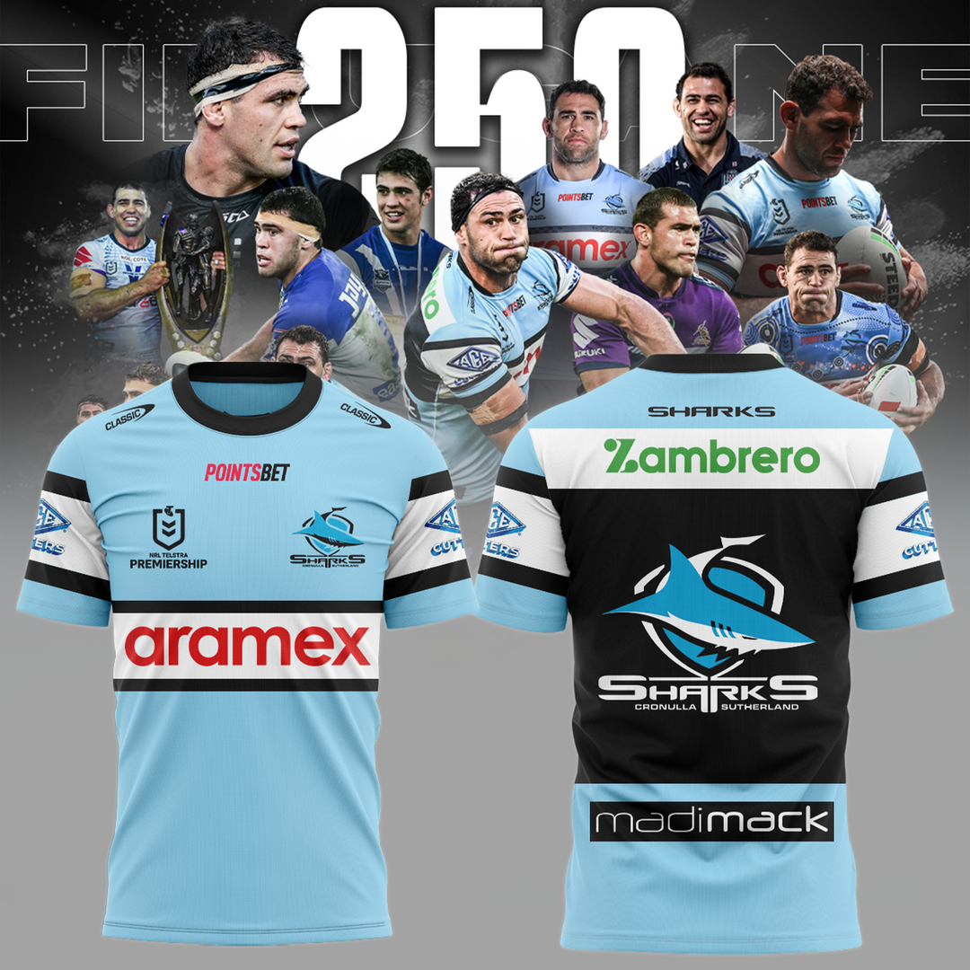 Cronulla Sharks NRL New Season V3 T-Shirt TM