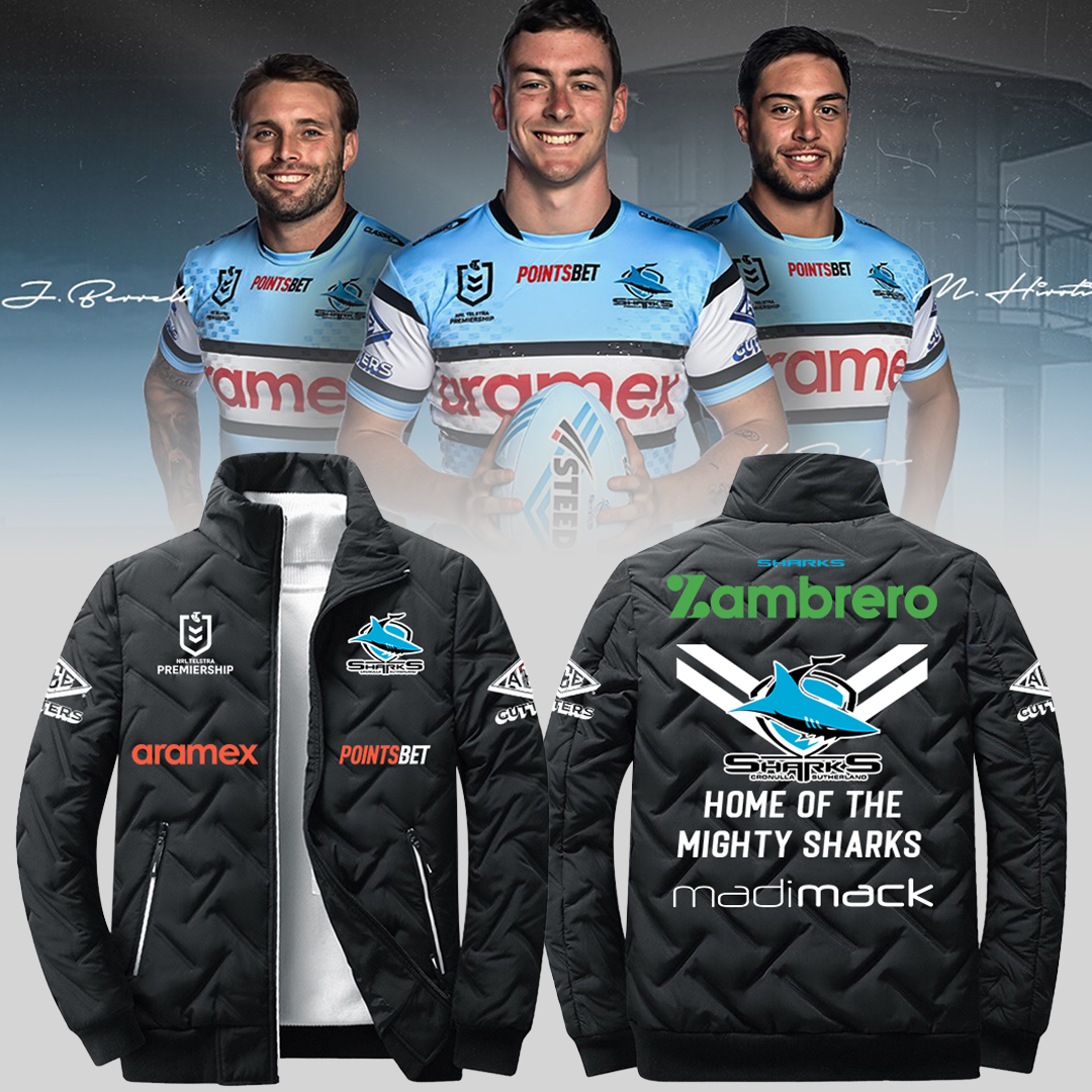 Cronulla Sharks NRL New Season V1 Puffer Jacket TM