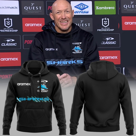 Cronulla Sharks NRL New Season V2 Hoodie TM
