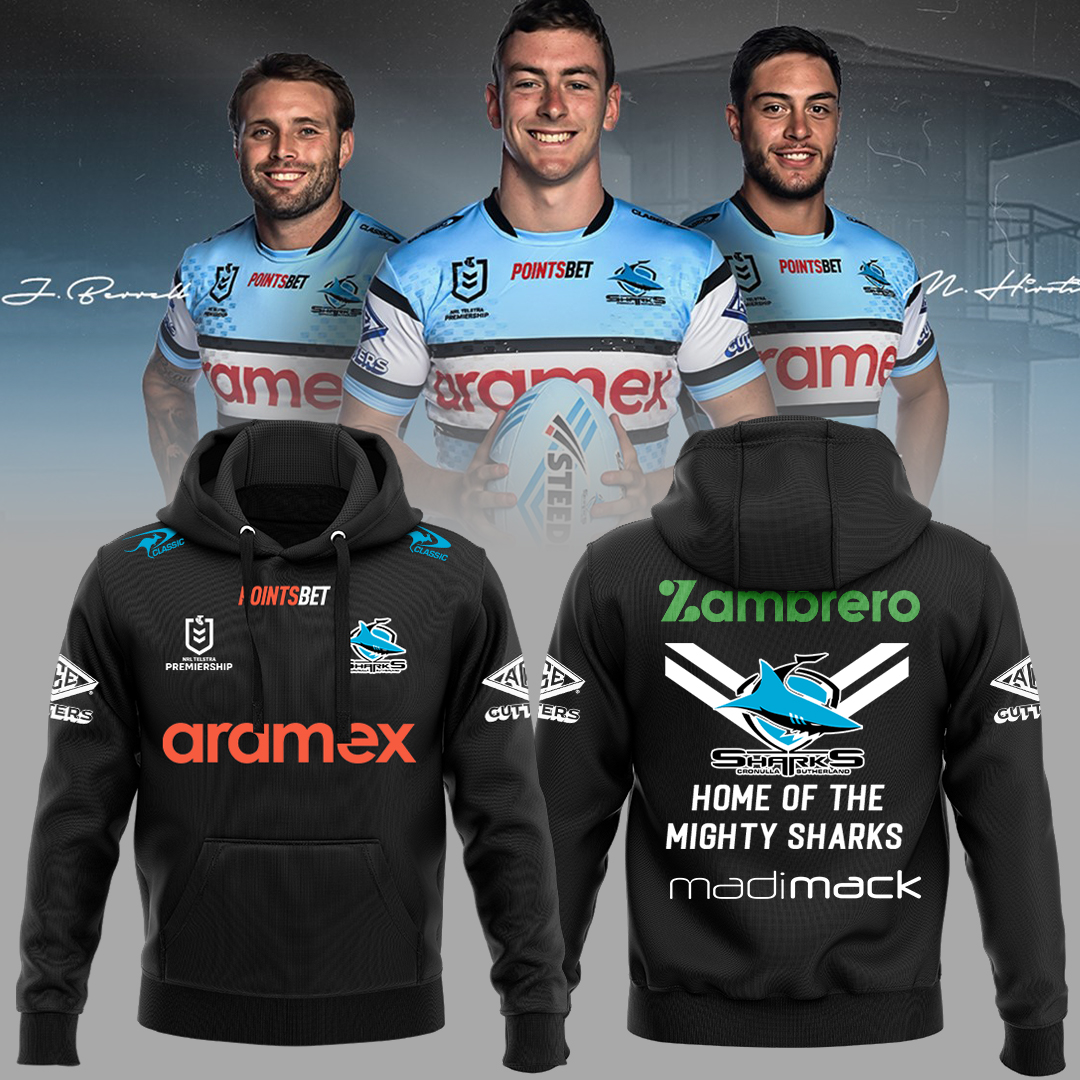 Cronulla Sharks NRL New Season V1 Hoodie TM