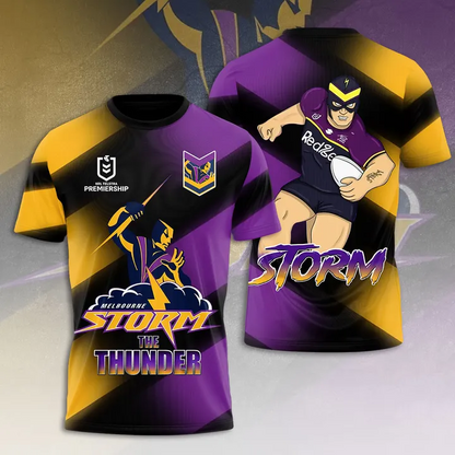 Melbourne Storm NRL 2025 Limitted Edition T-Shirt TM - You will save more when you buy the clothes and hat combo V15