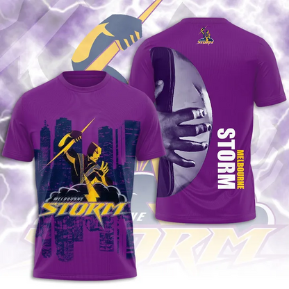 Melbourne Storm NRL 2025 Limitted Edition T-Shirt TM - You will save more when you buy the clothes and hat combo V11