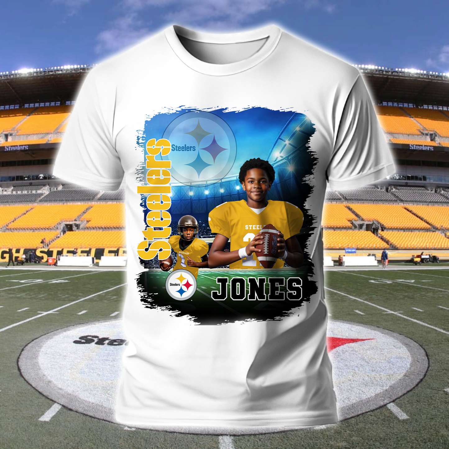 PS American Football Custom Photo And Custom Name, Gift For Fan Shirt
