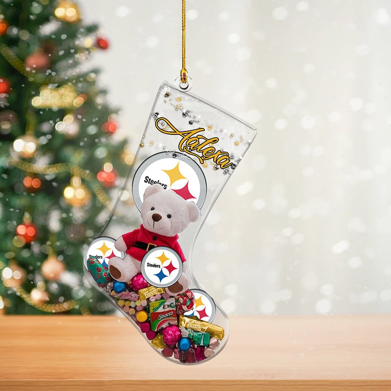 PS Christmas NFL Personalized Acrylic Ornament For Fan DDTNTL