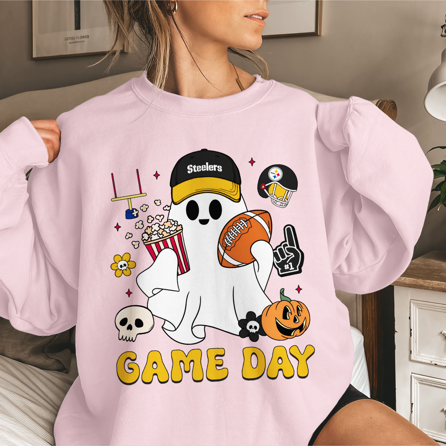 PS Game Day Football Ghost Sweatshirt DDT NTL