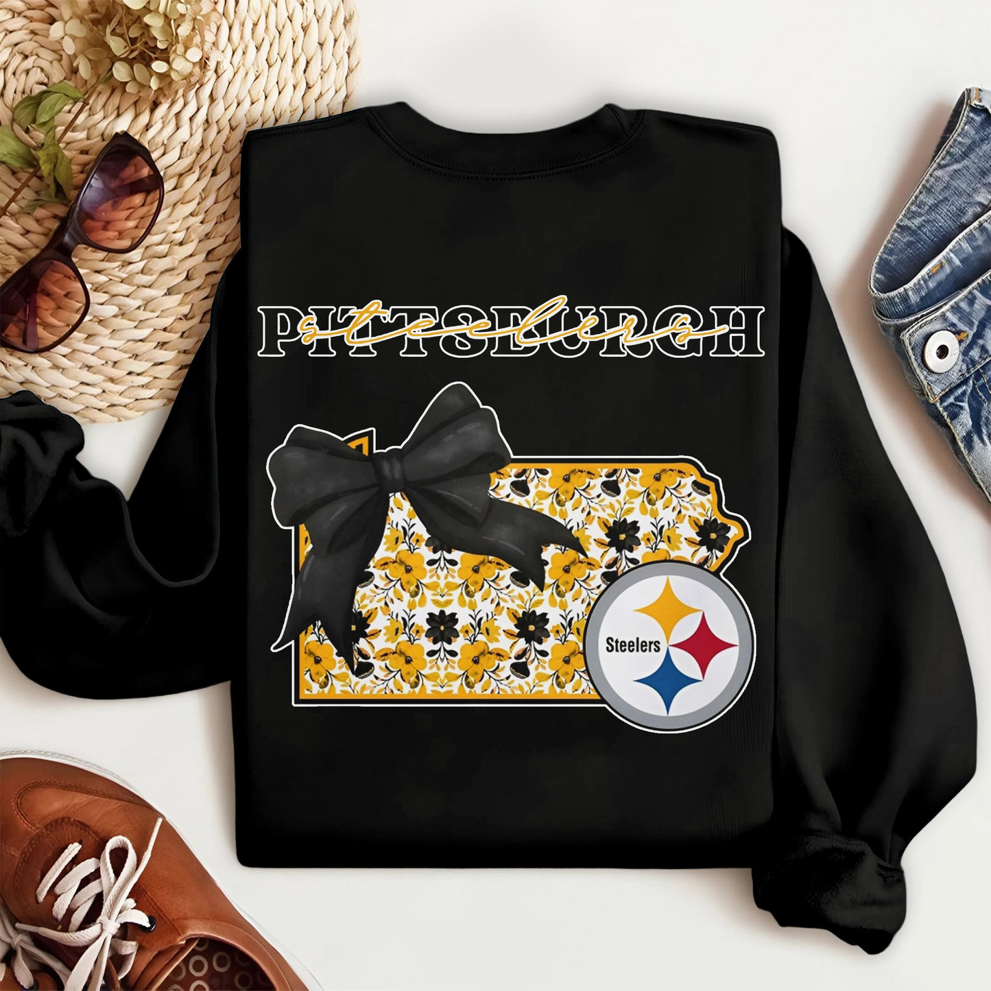 PS Premium NFL Cozy State Bow Sweatshirt DDT NTL
