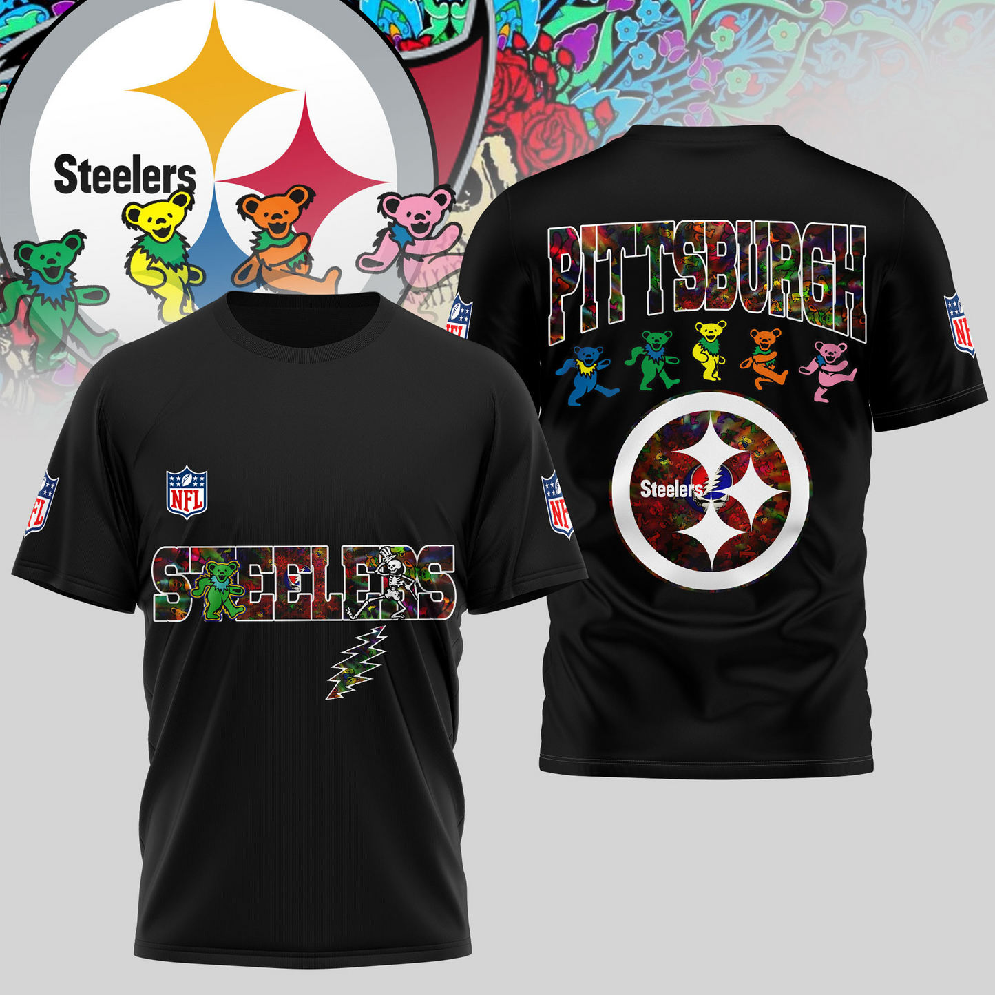 PS Premium NFL Dancing Bear T-Shirt DDT HLPHUONG