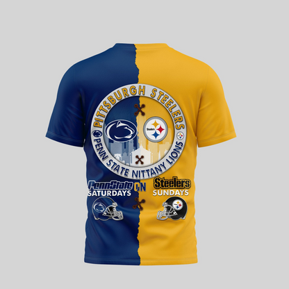 PS Premium NFL x NCAA 3D T-shirt DDT NTL