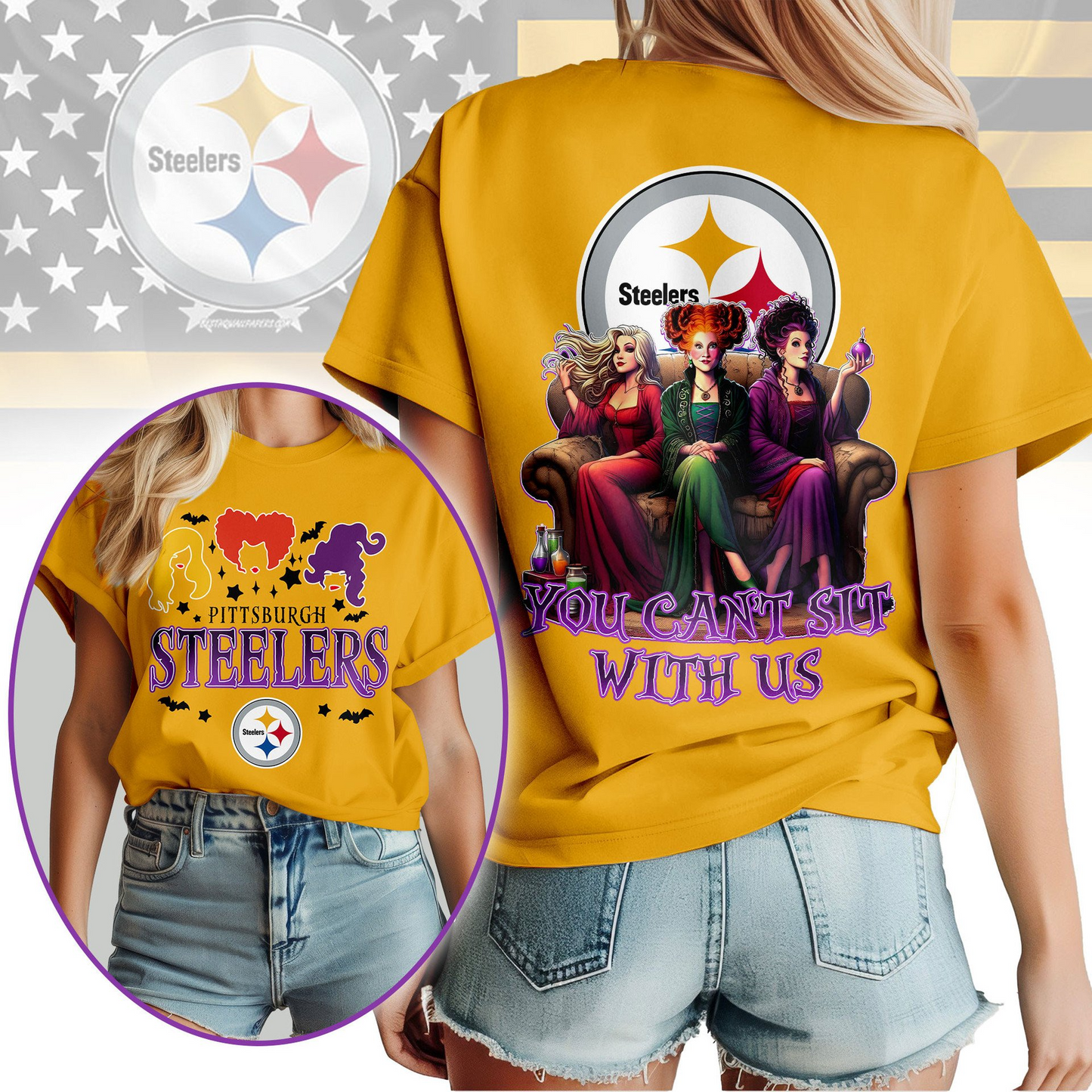 PS Premium NFL You Can't Sit With Us 3D T-shirt DDT NTL
