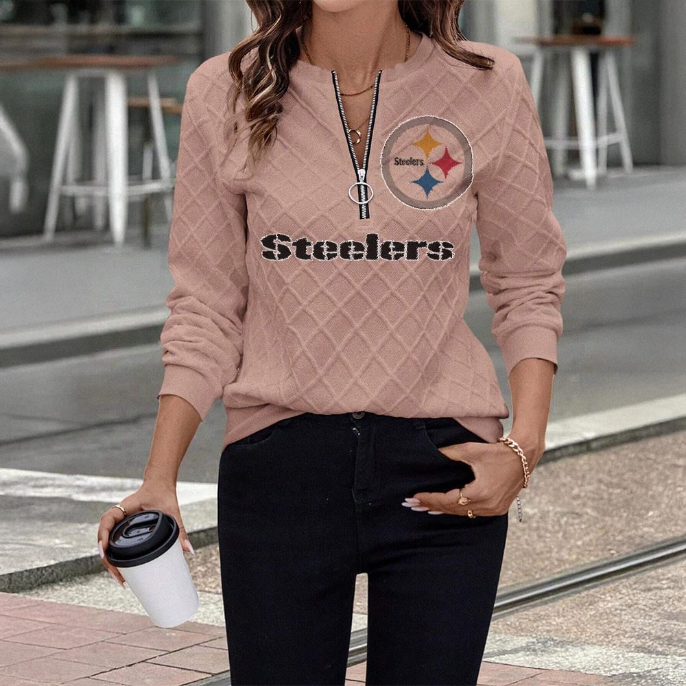 PS x NFL Women's Knit Textured Fabric Zip Up Sweatshirt DDT CTND