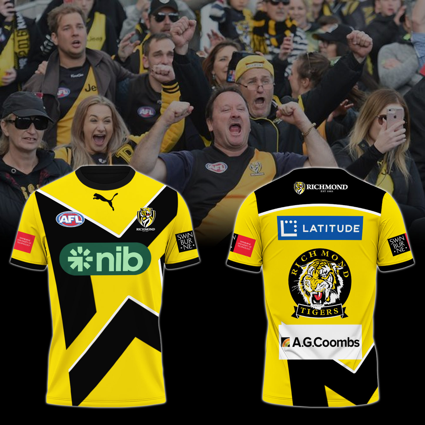 Richmond Football Club AFL Limited Edition T-Shirt TM - You will save more when you buy the clothes and hat combo V2