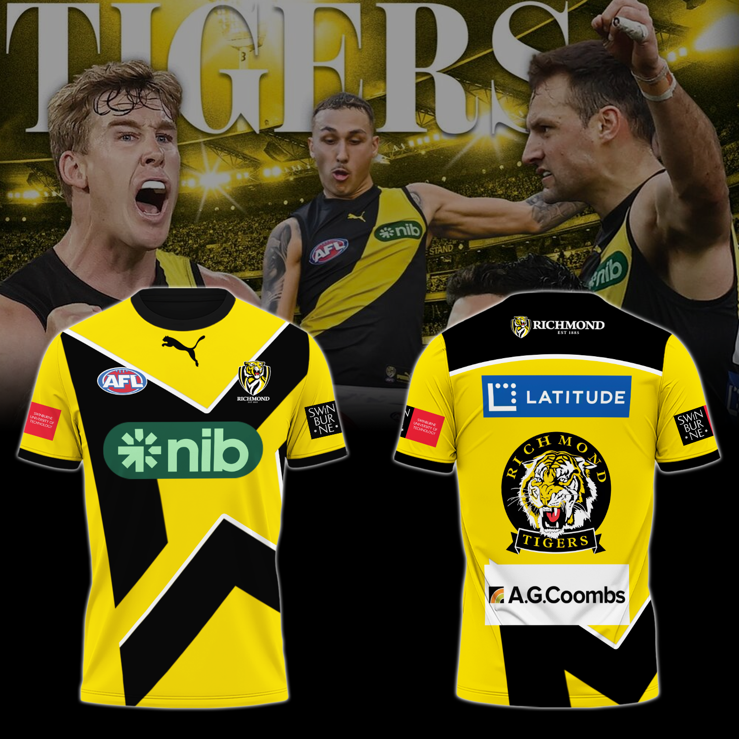 Richmond Football Club AFL Limited Edition T-Shirt TM V4