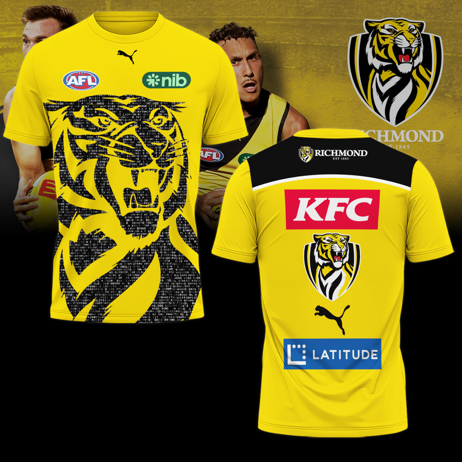 Richmond Football Club AFL Tigers Limited Edition T-Shirt TM V3