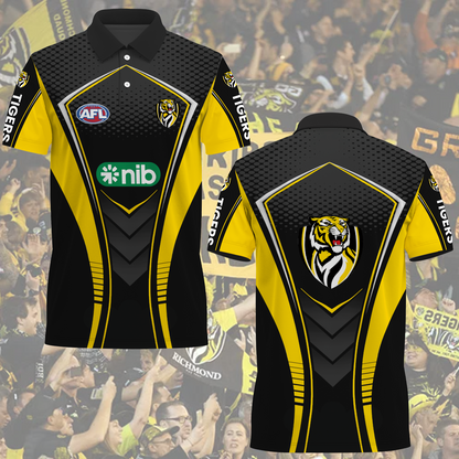 Richmond Tigers AFL 2025 Polo Shirt TM NTA V1