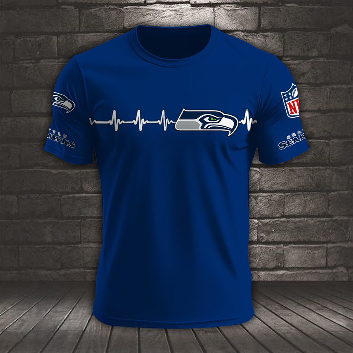 SEA x NFL Heart Rate Map Special 3D Shirt DatND ThuongNH