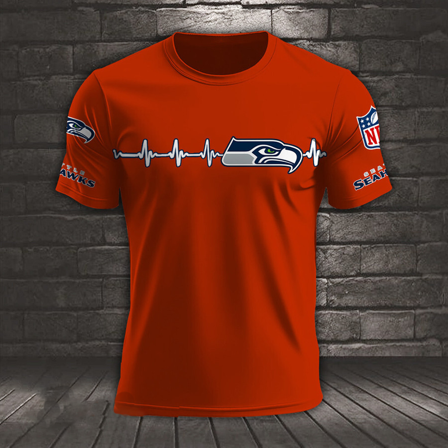 SEA x NFL Heart Rate Map Special 3D Shirt DatND ThuongNH