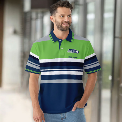 SEA x NFL New Style Men Short Sleeves Polo Shirt DatND DVT