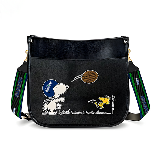 SEA x NFL Peanuts Snoopy Football Shoulder Bag DatND ThuongNH