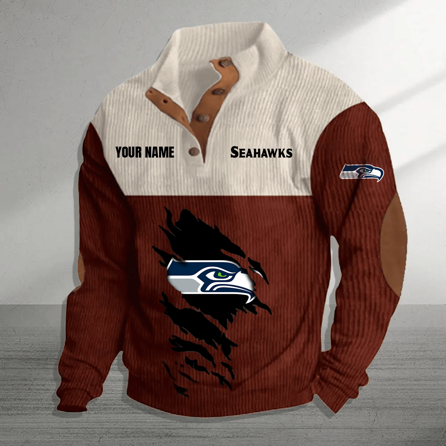 SEA x NFL Premium Personalized Game-Day Pullover DATND TANTD