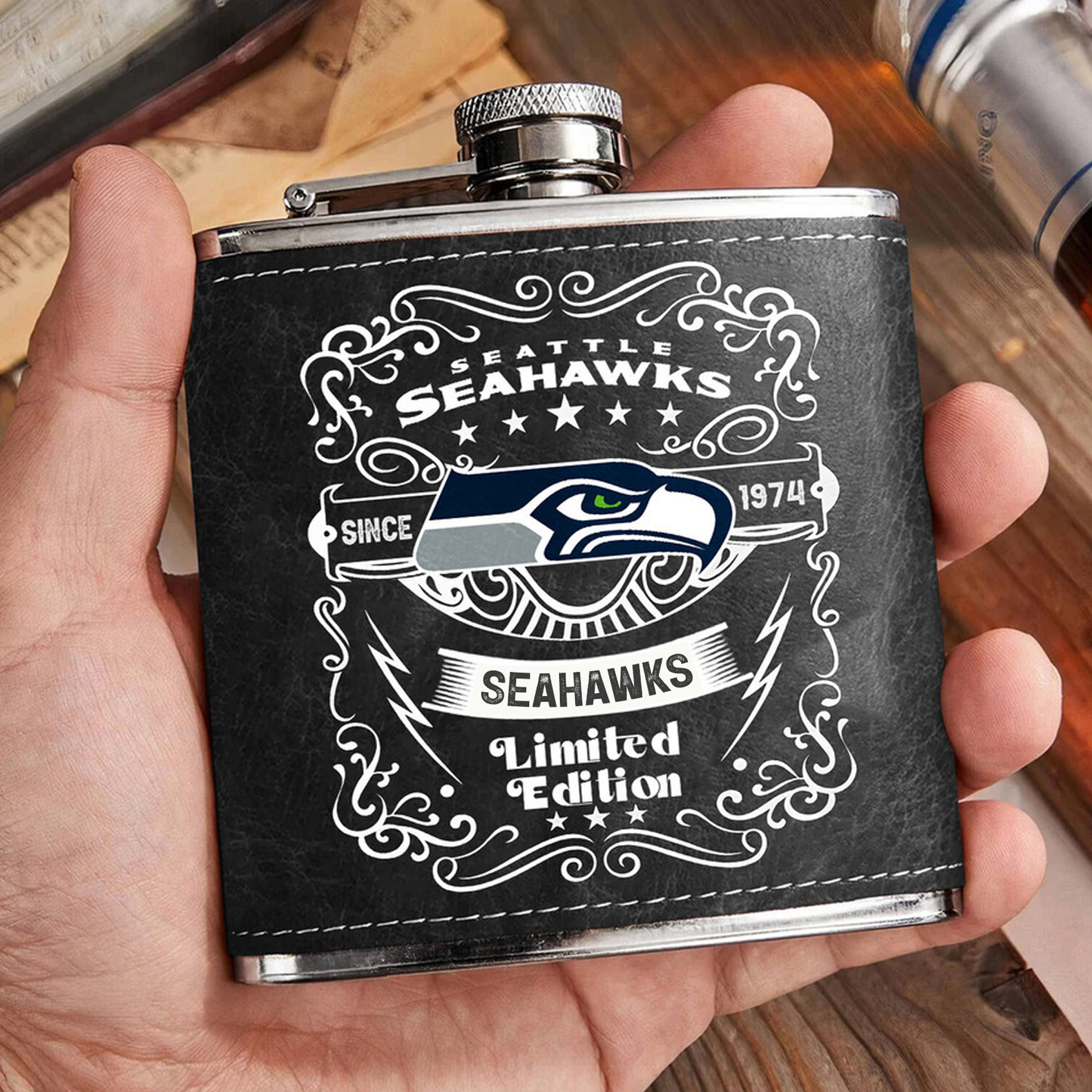SEA x NFL Stainless Steel Flask DatND ThuongNH