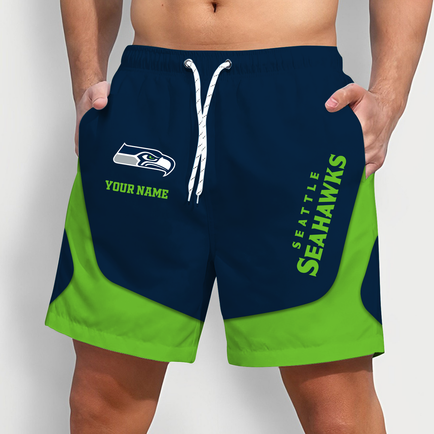 SEA x NFL Team Special Short Pants For Men Custom Name Gifts DATND TANTD25