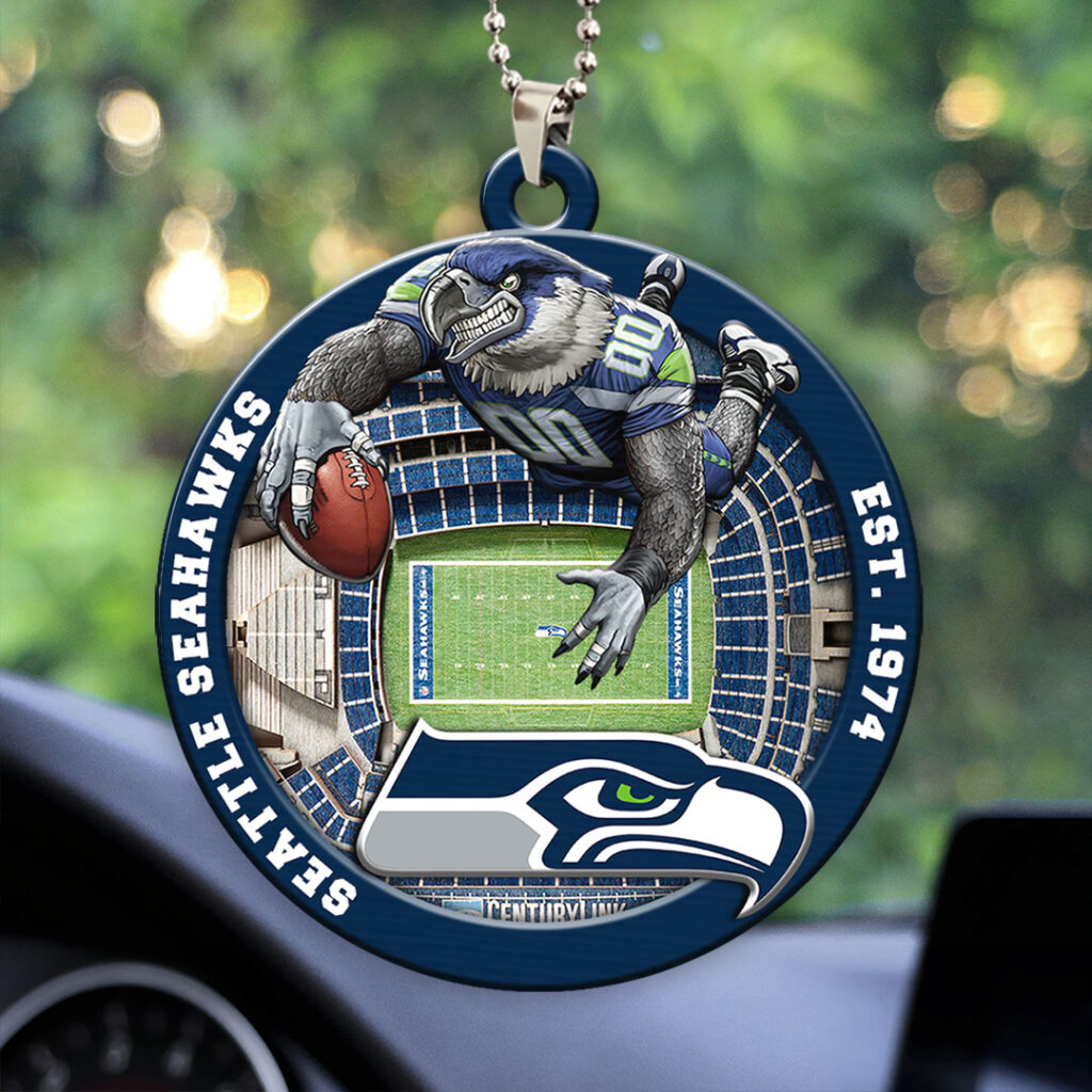 Seattle Seahawks Car Ornaments NDT