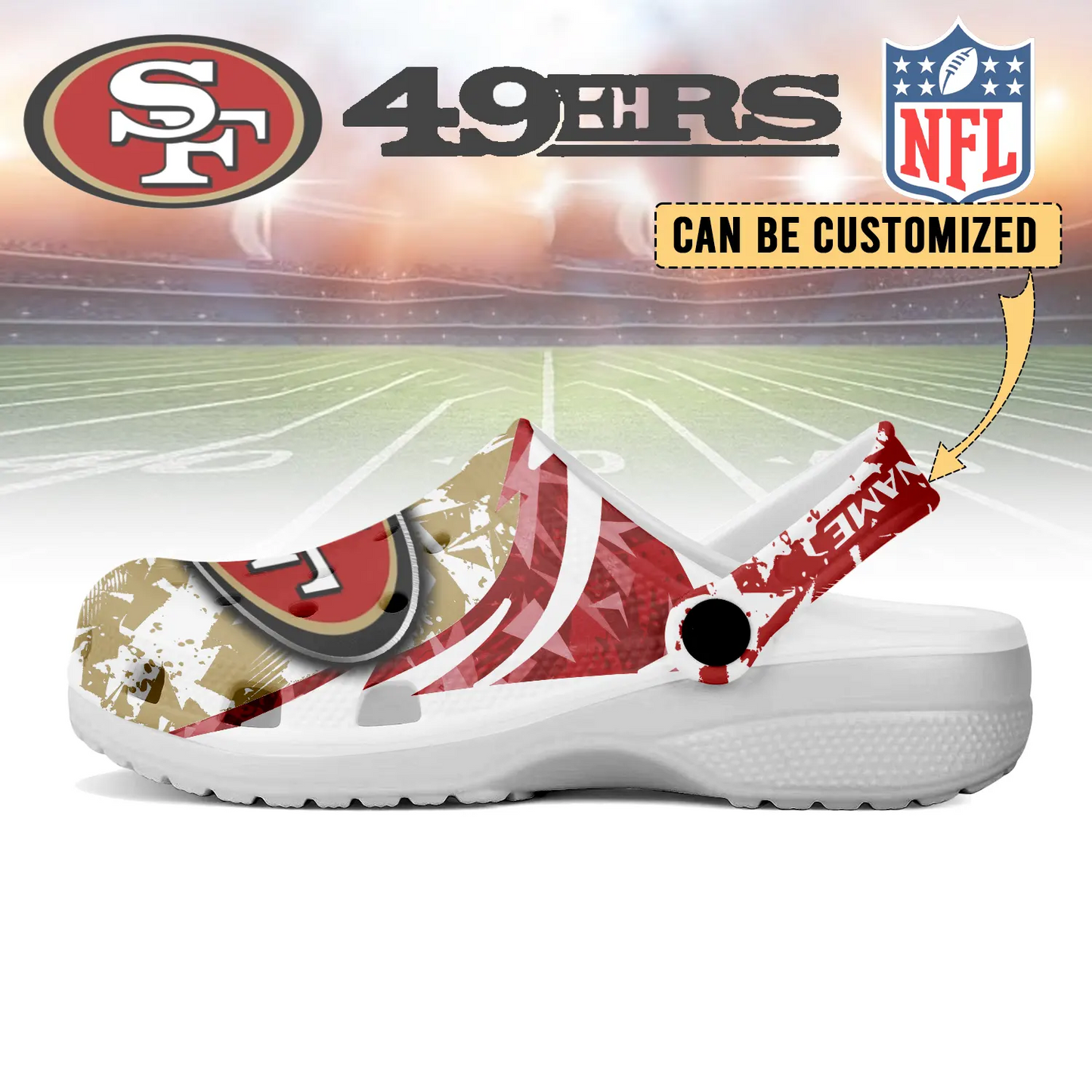 SF  x NFL Crocs Crocband Clogs Shoes DatND DVT