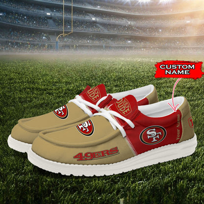 SF Personalized NFL Hey Dude Shoes DatND ThuongNH