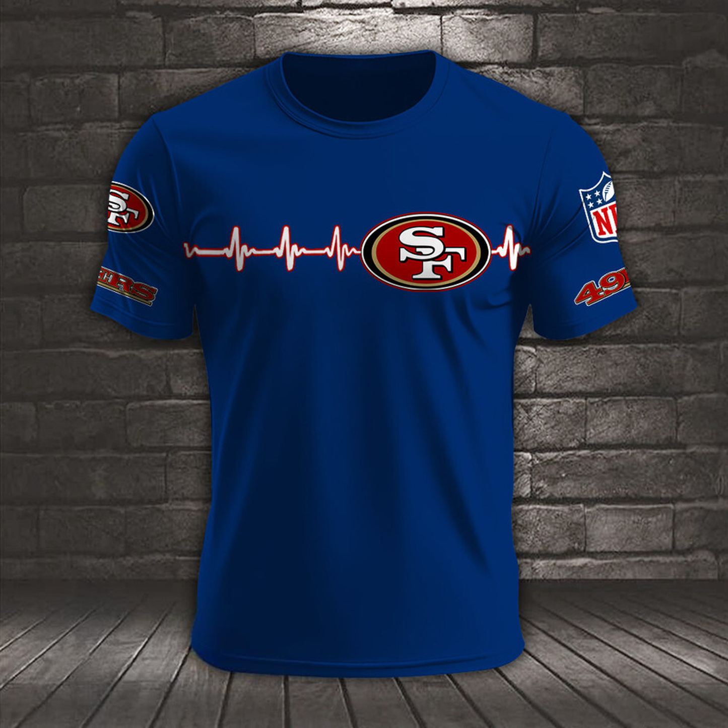 SF x NFL Heart Rate Map Special 3D Shirt DatND ThuongNH