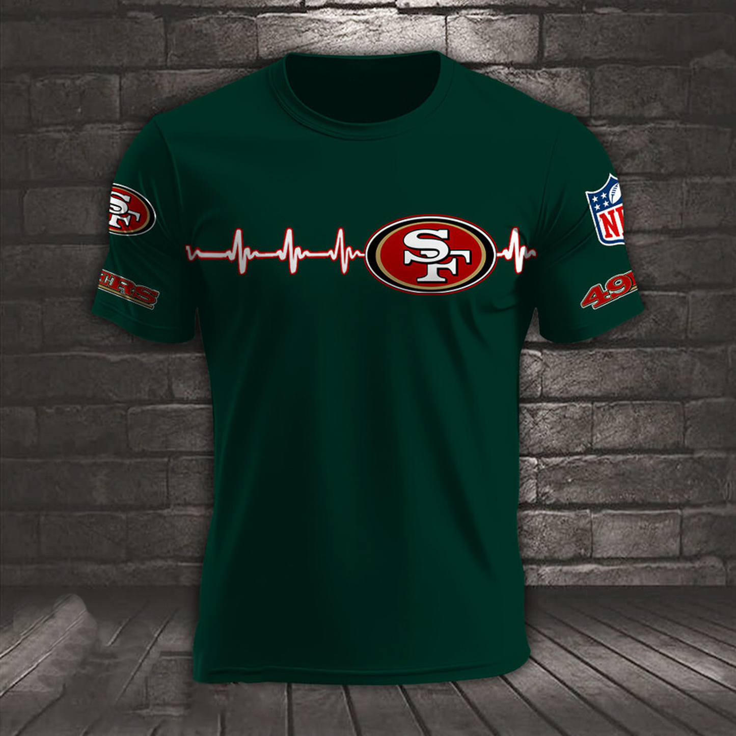 SF x NFL Heart Rate Map Special 3D Shirt DatND ThuongNH