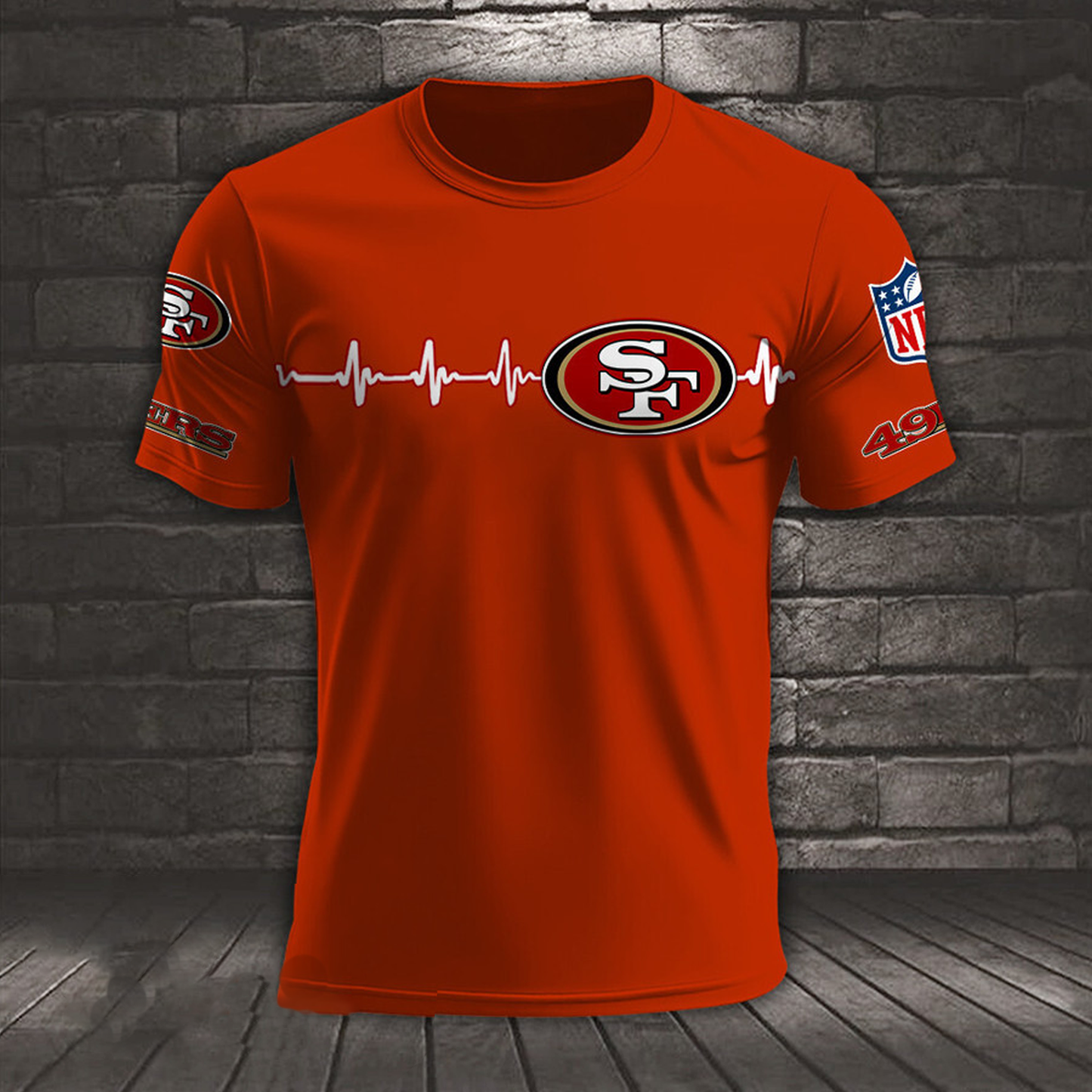 SF x NFL Heart Rate Map Special 3D Shirt DatND ThuongNH