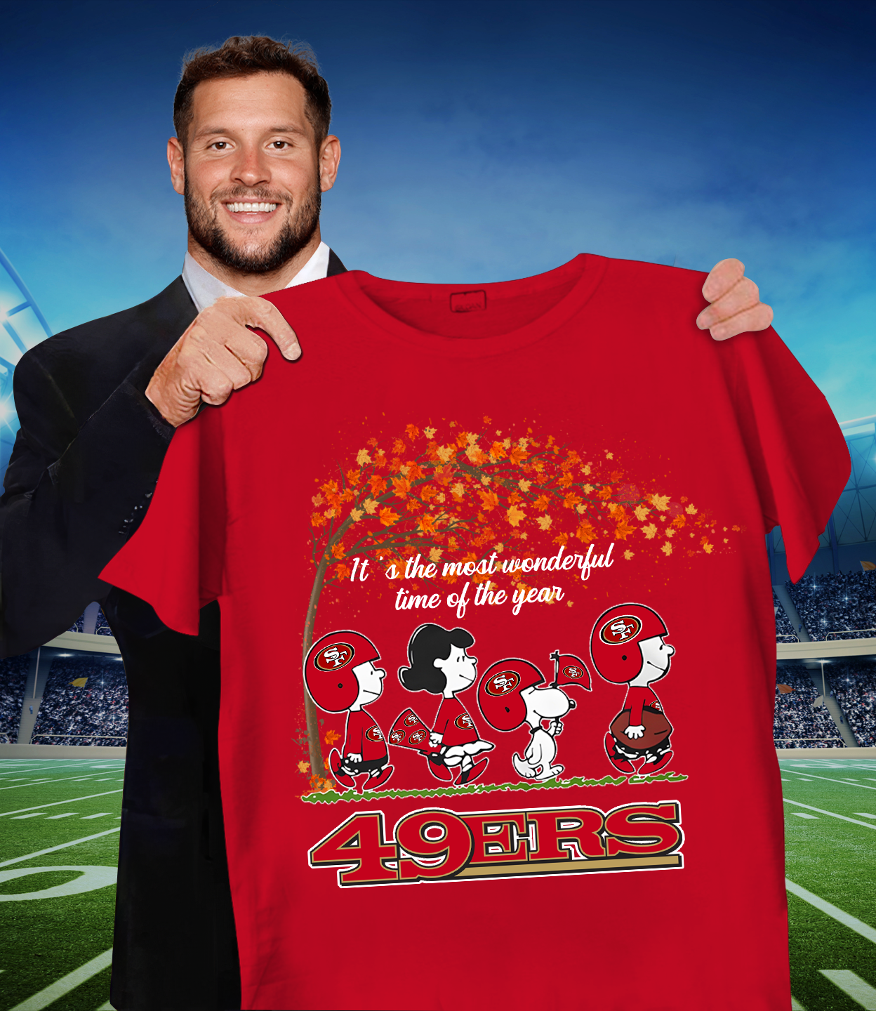 SF x NFL It's The Most Wonderful T-Shirt DATND TANTD