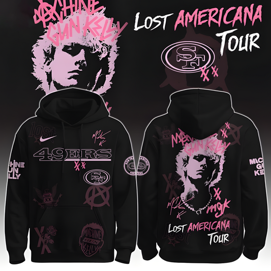 SF X NFL MGK Lost Americana Tour 2025 Machine Gun Kelly Hoodie T-Shirt NAK THUONGNH