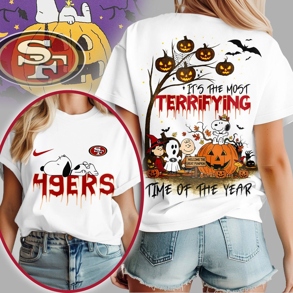 SF49 Premium NFL Terrifying Halloween Shirt DDT HLPHUONG