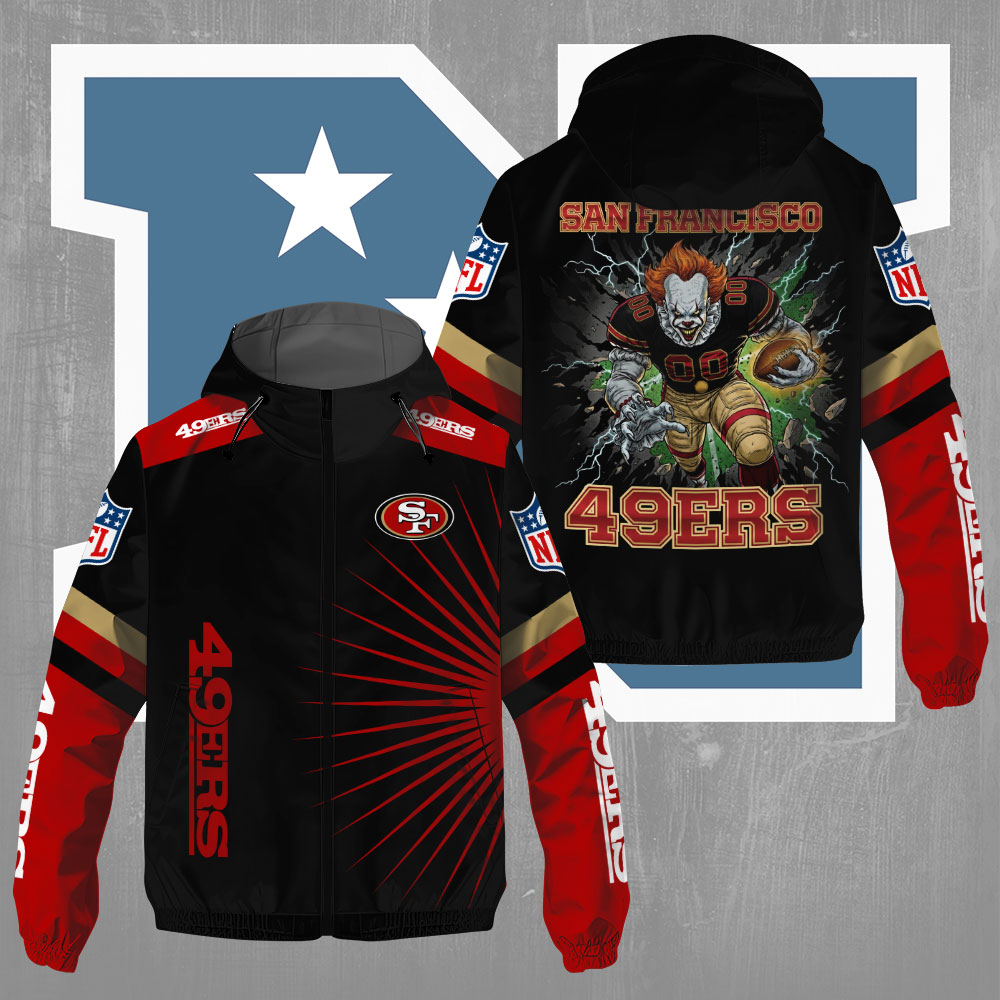 SF49 x NFL Pennywise 3D Windbreaker Jacket DDT CTND