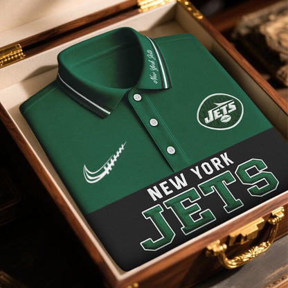 SIGNATURE NFL X NYJ BUSINEES CLASSIC LONG POLO SHIRT NDT NHM