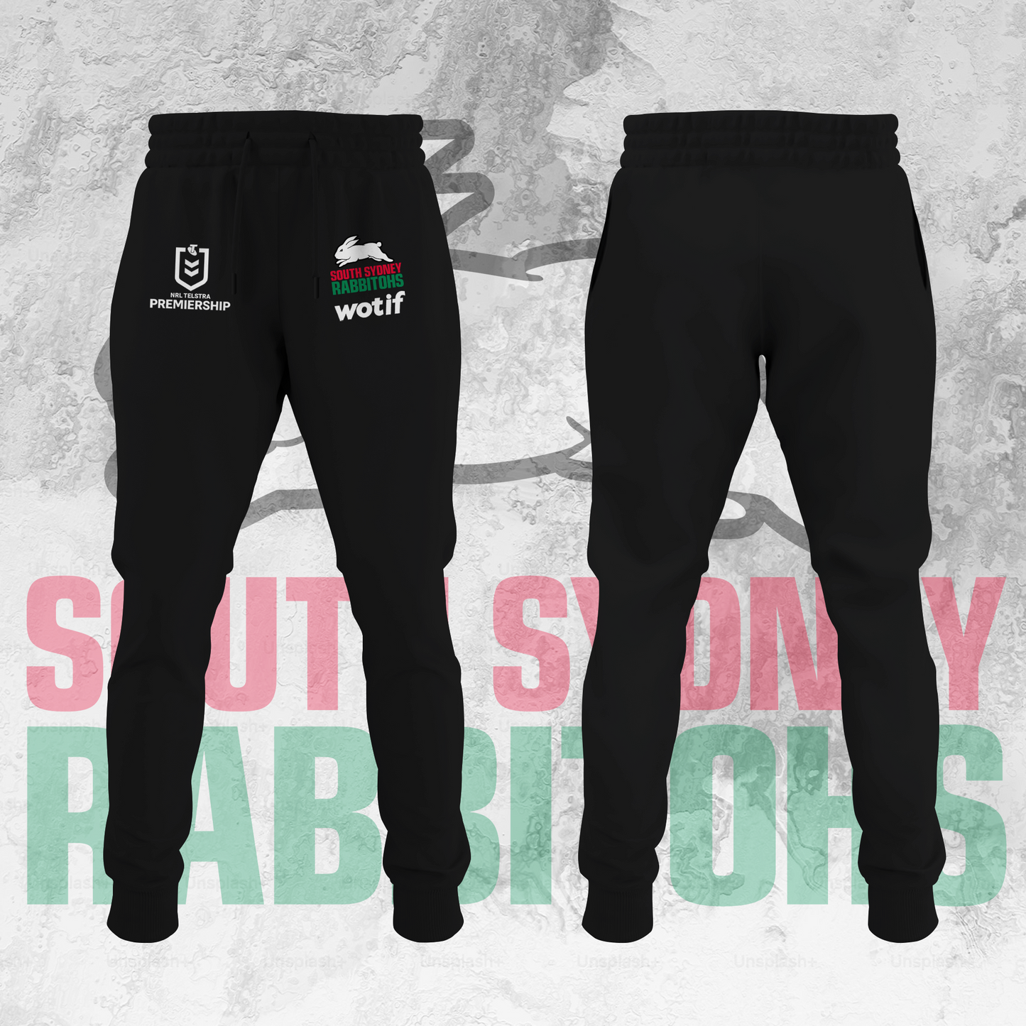 South Sydney Rabbitohs NRL 2025 Limited Edition Joggers TM V1