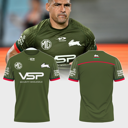 South Sydney Rabbitohs NRL 2025 Limited Edition T-Shirt TM - You will save more when you buy the clothes and hat combo V4