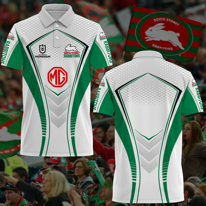 South Sydney Rabbitohs NRL 2025 Polo Shirt TM NTA V3