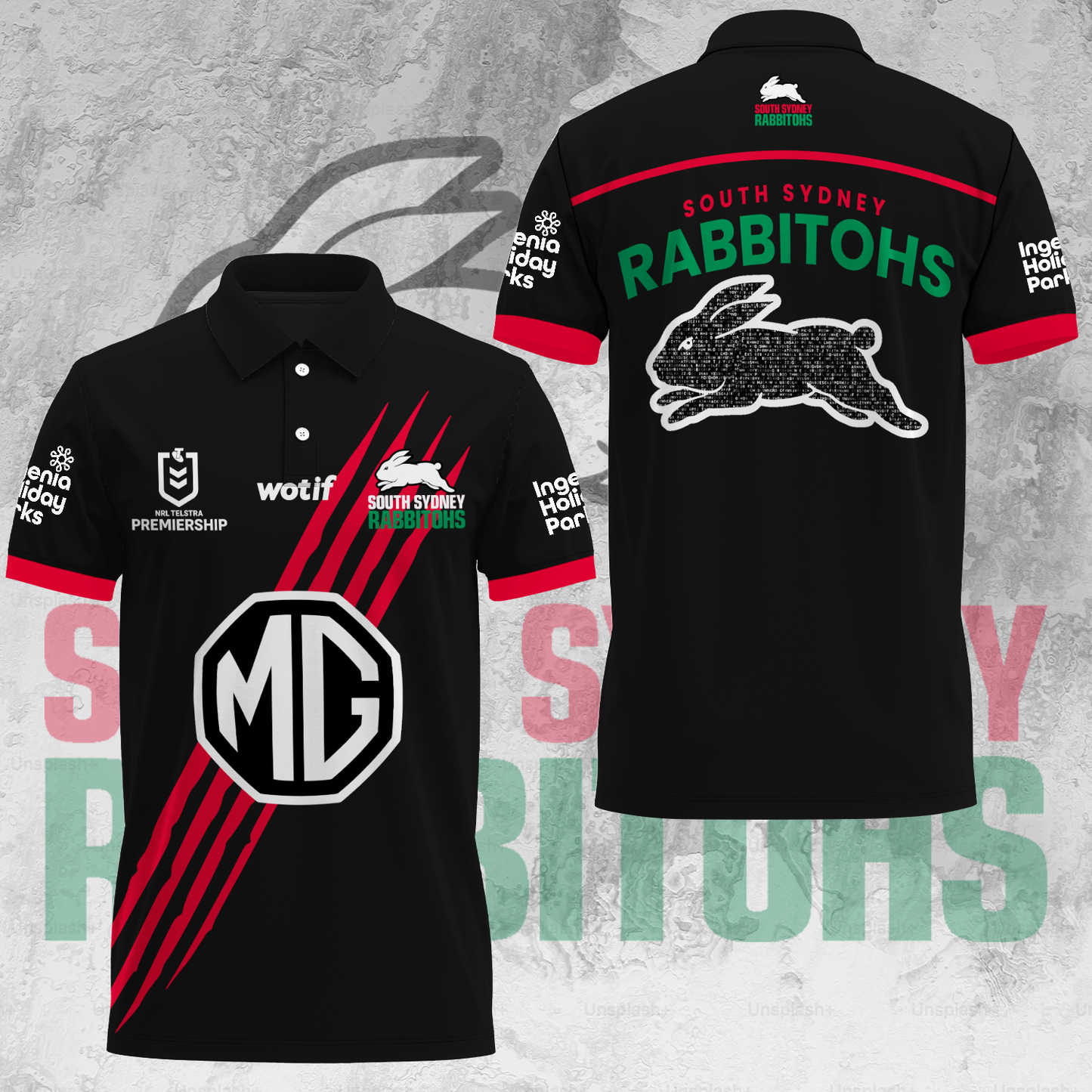 South Sydney Rabbitohs NRL 2025 Special Edition Polo Shirt TM V1
