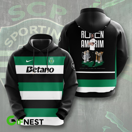 Sporting CP Primeira Liga 2025 Hoodie TM NTA V10