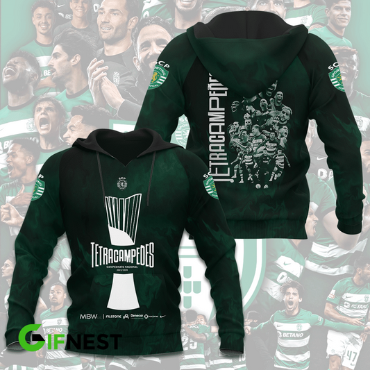 Sporting CP Primeira Liga 2025 Hoodie TM NTA V11