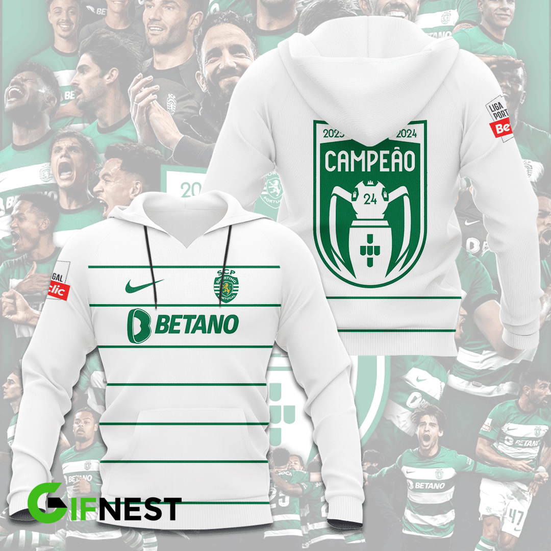 Sporting CP Primeira Liga 2025 Hoodie TM NTA V12