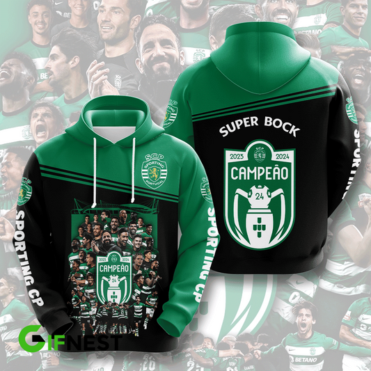 Sporting CP Primeira Liga 2025 Hoodie TM NTA V16