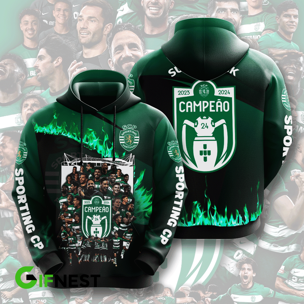 Sporting CP Primeira Liga 2025 Hoodie TM NTA V4