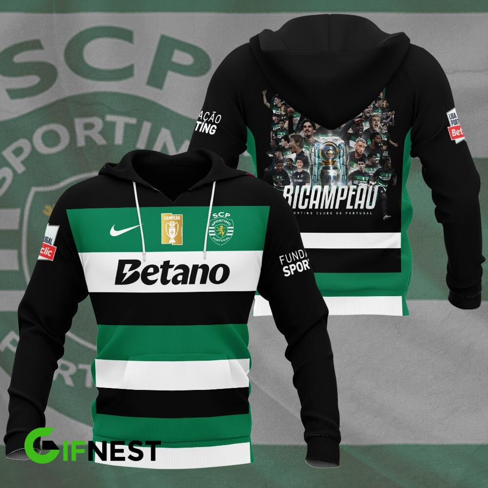 Sporting CP Primeira Liga 2025 Hoodie TM NTA V9